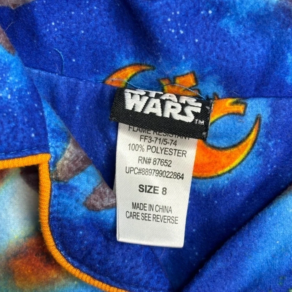 Star Wars Boys Pajama Set Size 8 Top and Bottom